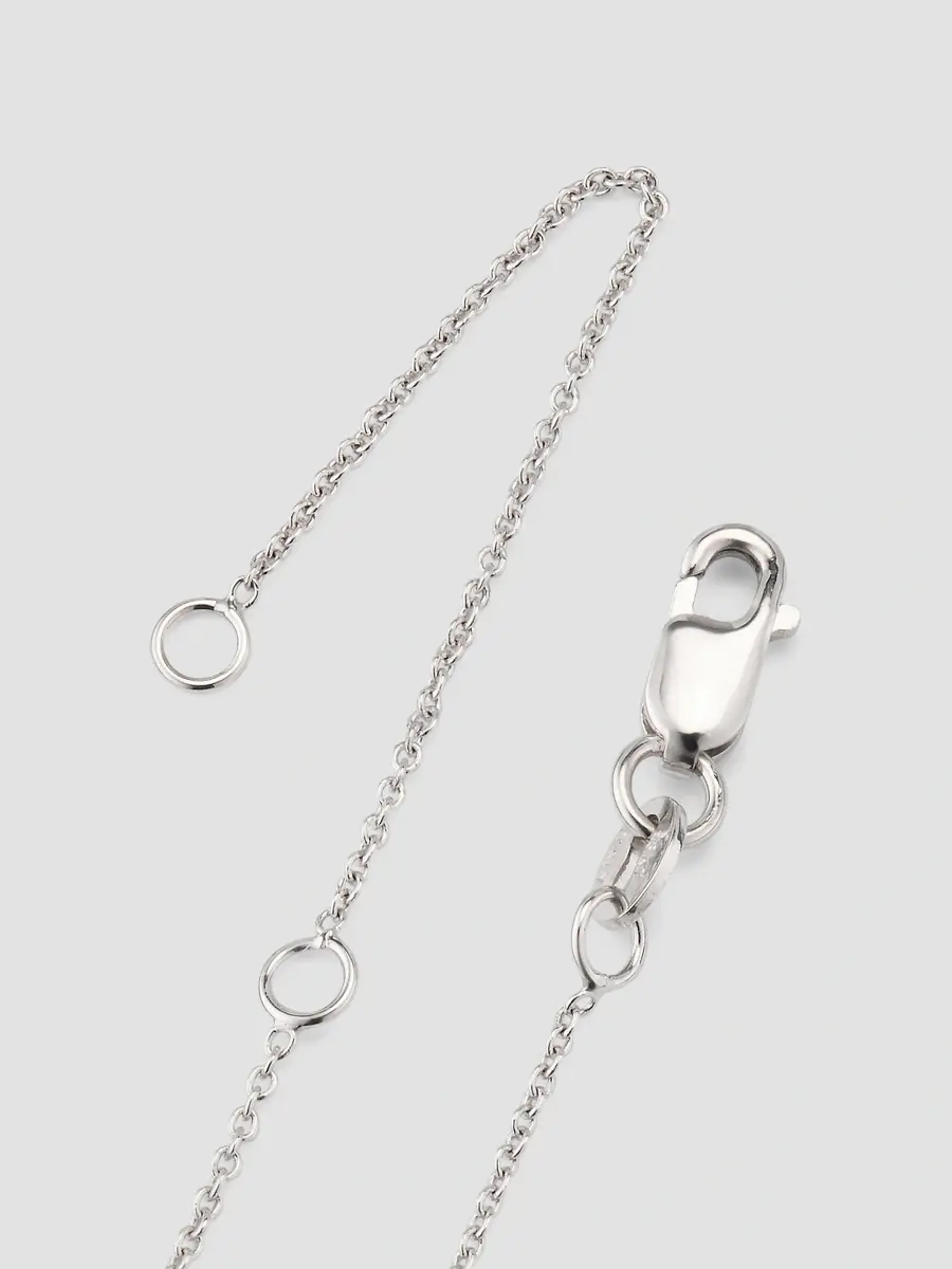 Roberto Coin Women's 18K White Gold, 0.19 TCW Diamond & Blue Sapphire Elephant Pendant Necklace | Thumbnail 4 Roberto Coin Women's 18K White Gold, 0.19 TCW Diamond & Blue Sapphire Elephant Pendant Necklace | Thumbnail 4