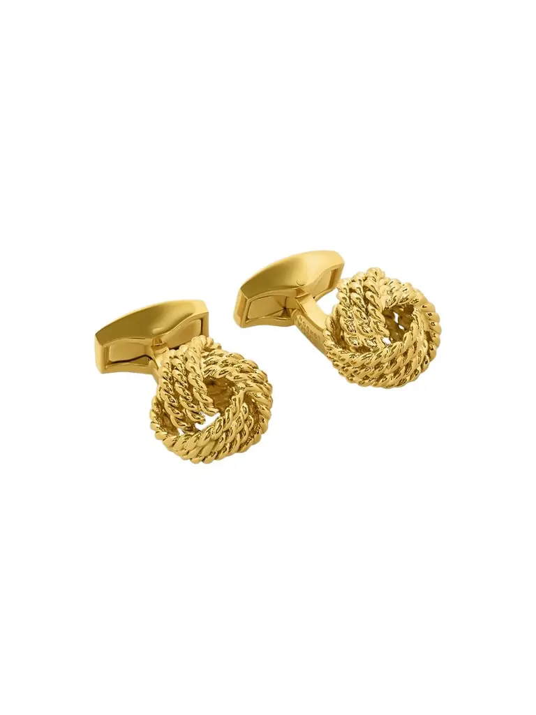 Tateossian Men's Braided Knot 18K-Gold-Plated Cufflinks