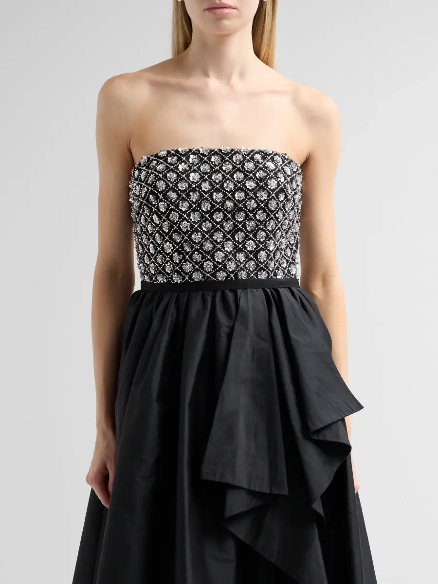 THEIA Women's Mila Beaded Taffeta Strapless Gown | Thumbnail 5 THEIA Women's Mila Beaded Taffeta Strapless Gown | Thumbnail 5