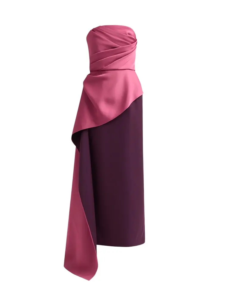 Women's Diane Two-Tone Drape Strapless Gown Women's Diane Two-Tone Drape Strapless Gown