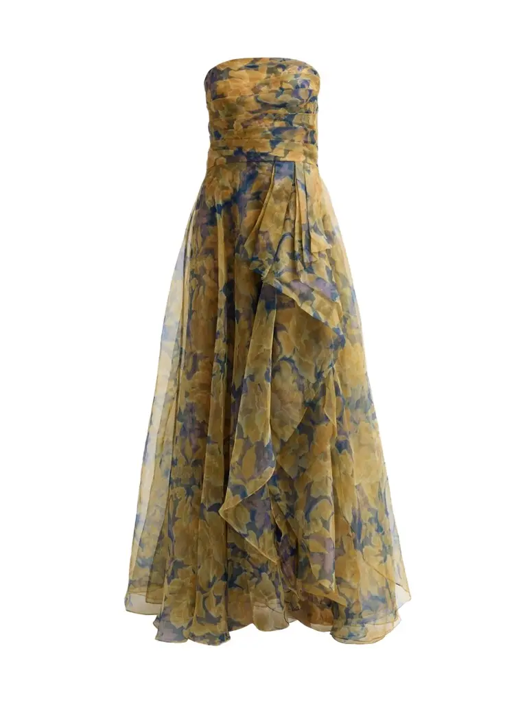 Women's Fahreta Floral Organza Strapless Gown Women's Fahreta Floral Organza Strapless Gown