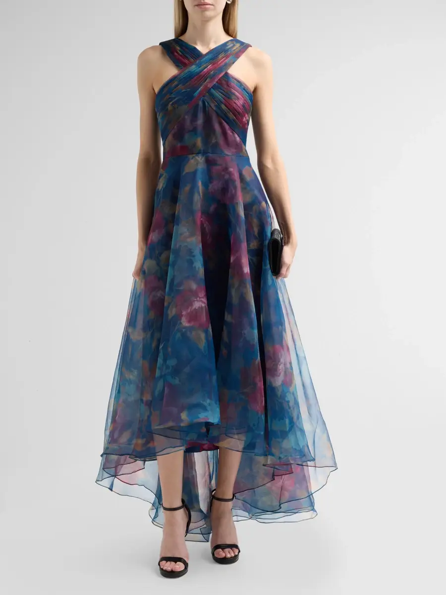 THEIA Women's Luana Organza High-Low Gown | Thumbnail 2 THEIA Women's Luana Organza High-Low Gown | Thumbnail 2