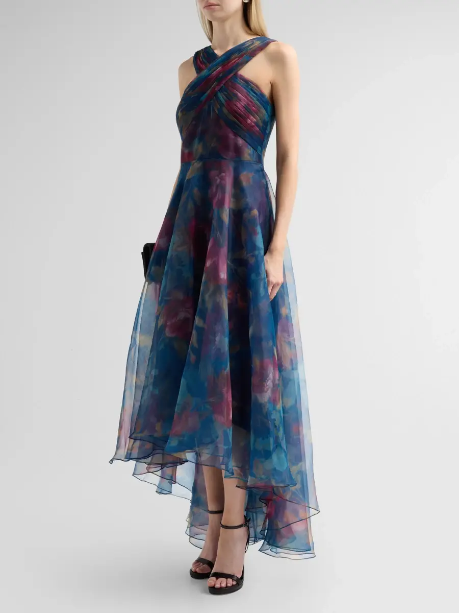 THEIA Women's Luana Organza High-Low Gown | Thumbnail 4 THEIA Women's Luana Organza High-Low Gown | Thumbnail 4