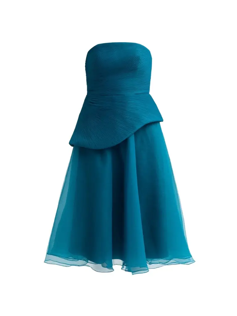 Women's Veda Organza Strapless Midi Dress Women's Veda Organza Strapless Midi Dress