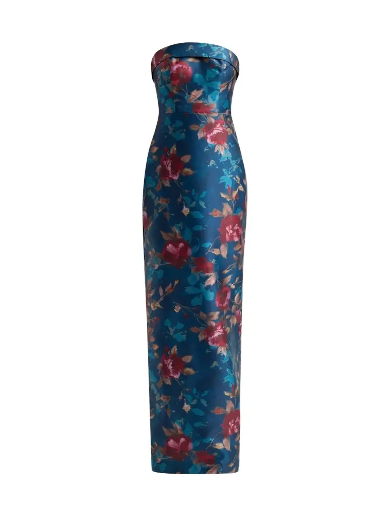 Women's Cleo Floral Strapless Column Gown Women's Cleo Floral Strapless Column Gown