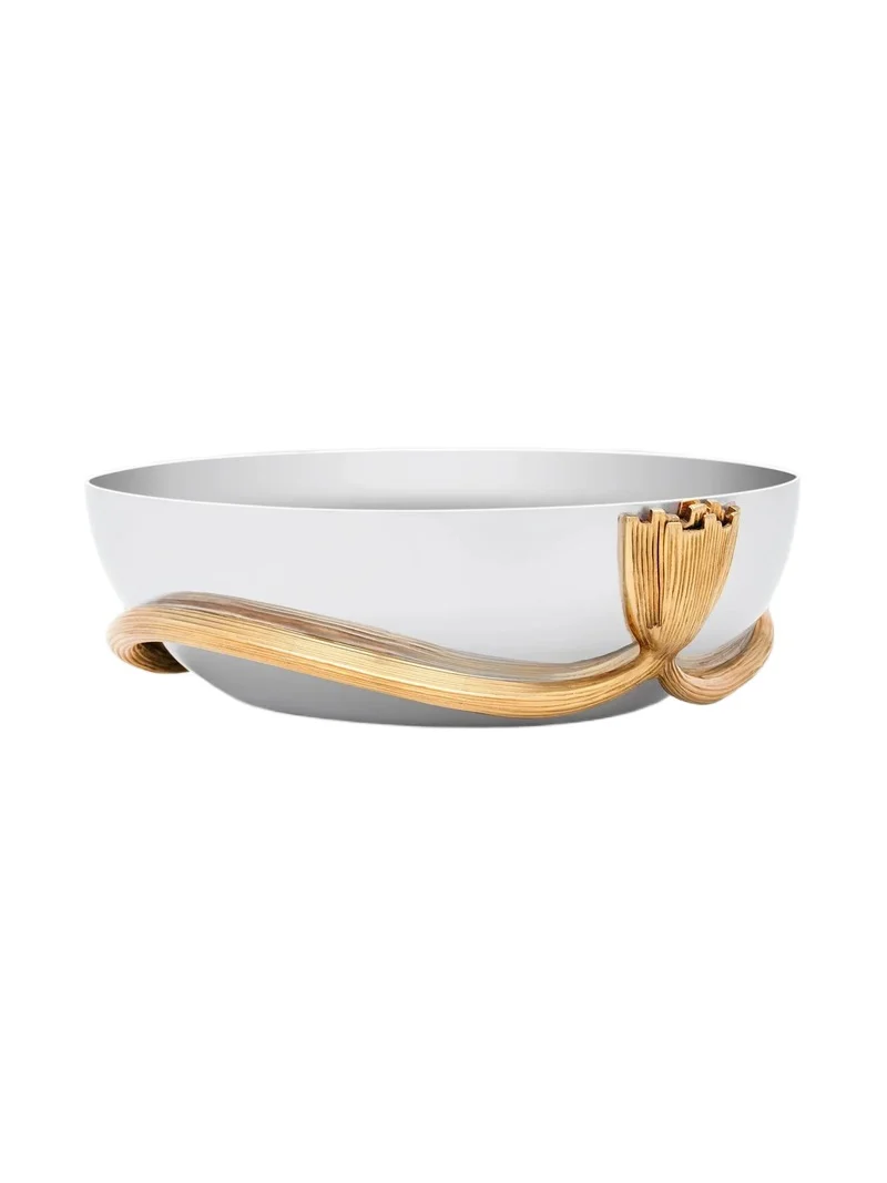 L'Objet Medium Deco 24K Goldplated & Stailess Steel Leaves Bowl