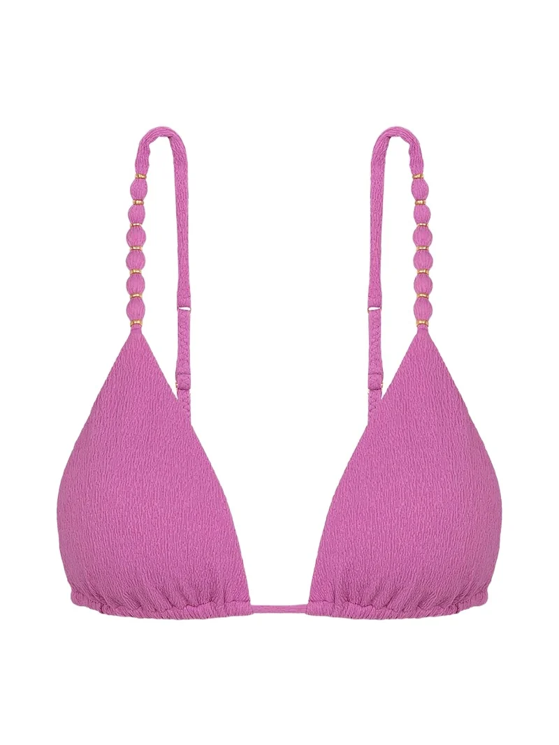 Women's Beads Triangle Parallel Bikini Top Women's Beads Triangle Parallel Bikini Top