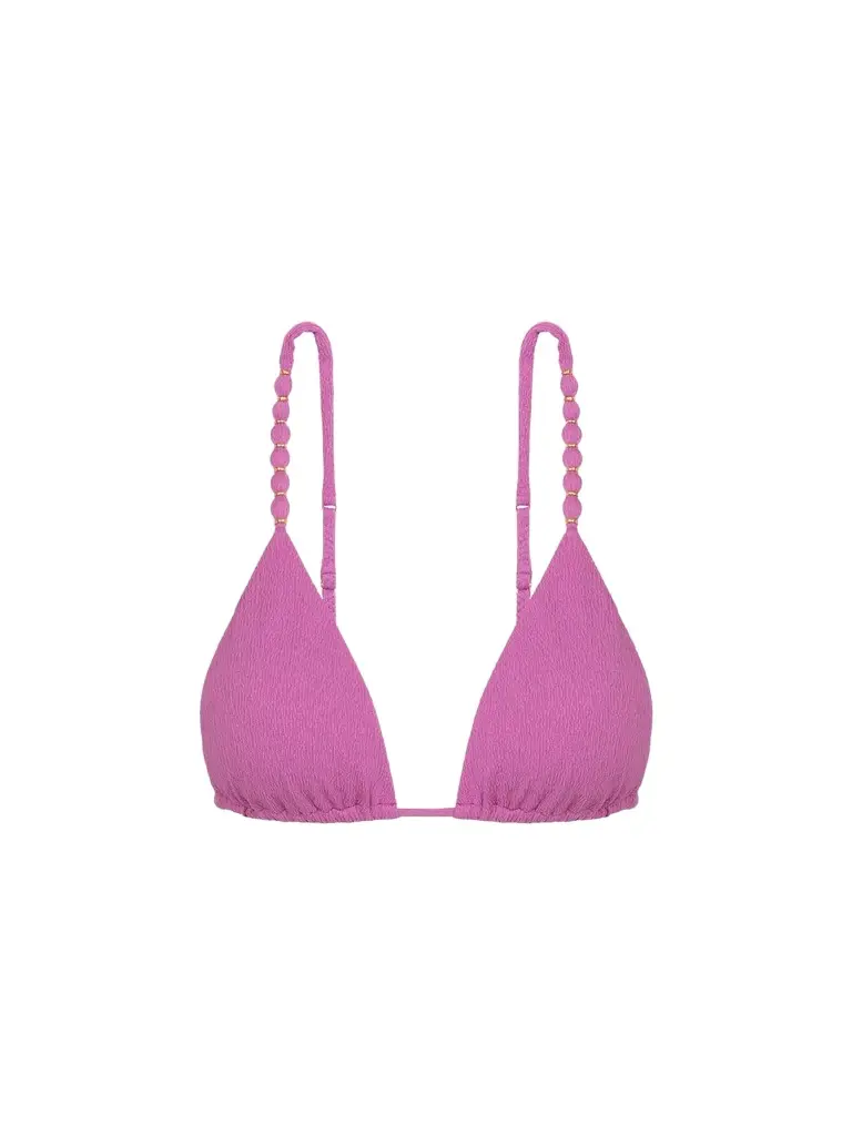 ViX by Paula Hermanny Women's Beads Triangle Parallel Bikini Top
