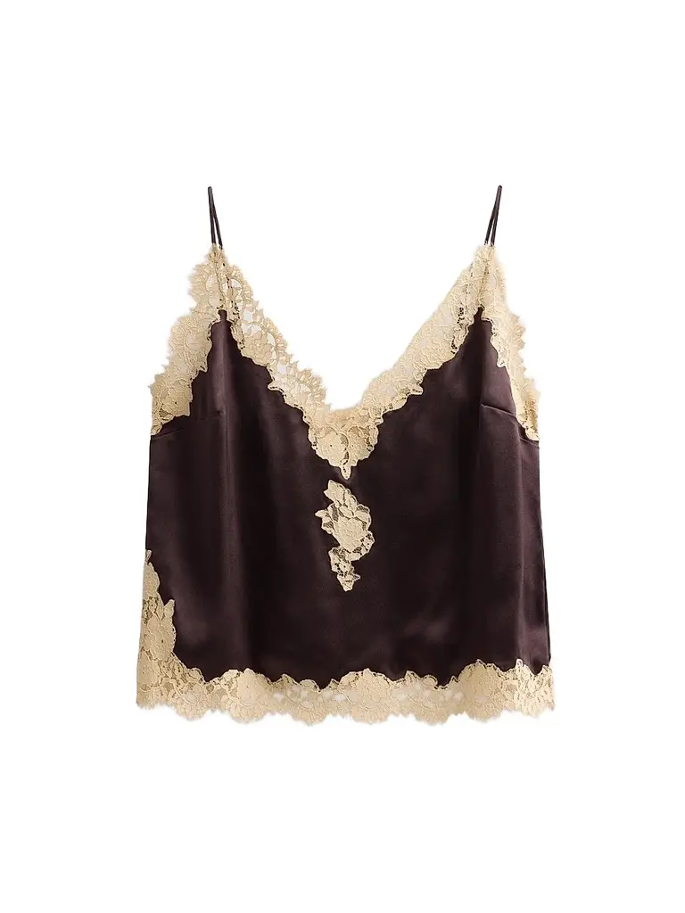 Women's Kira Lace-Trimmed Silk Camisole Women's Kira Lace-Trimmed Silk Camisole