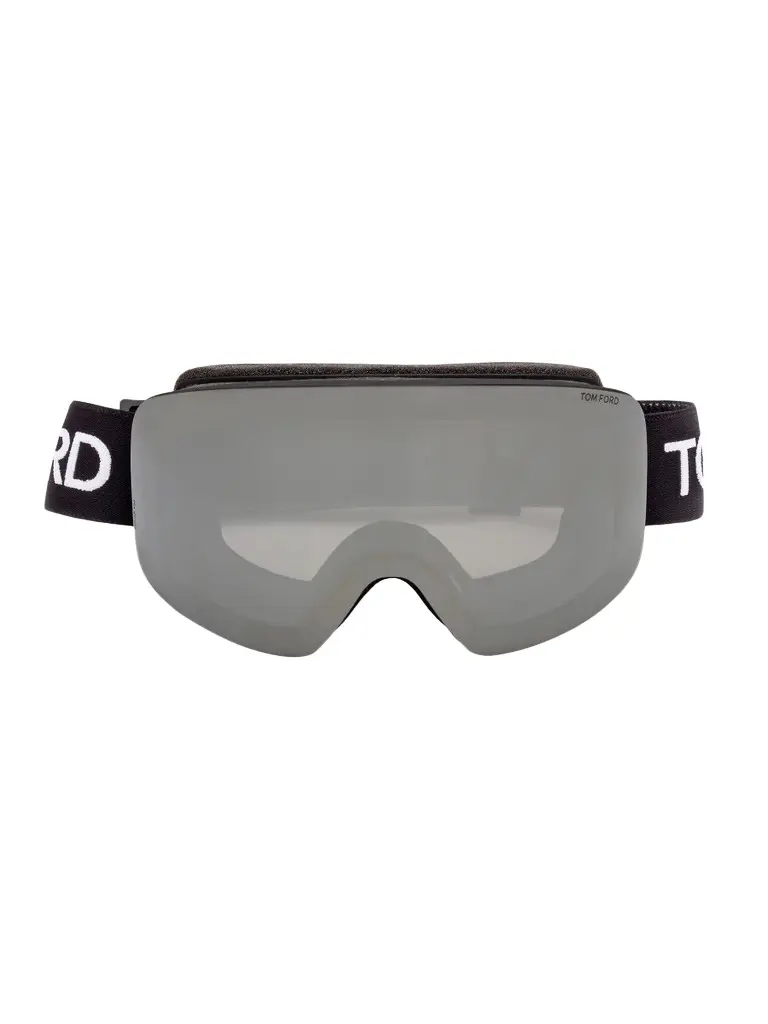 Tom Ford Women's Logo Strap Mirrored Ski Goggles