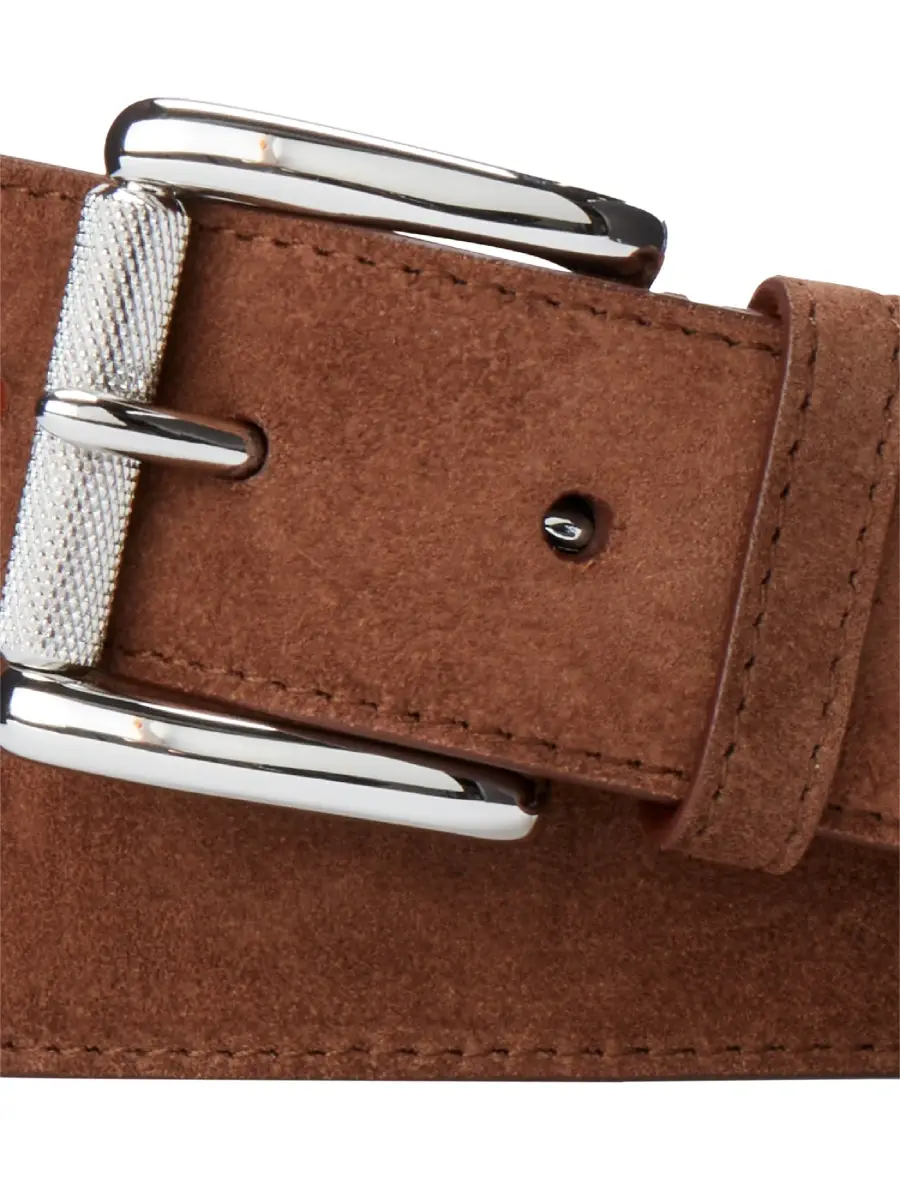 Ralph Lauren Purple Label Men's Roller Buckle Suede Belt | Thumbnail 2 Ralph Lauren Purple Label Men's Roller Buckle Suede Belt | Thumbnail 2