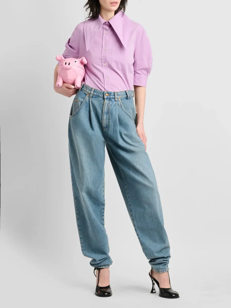MOSCHINO Women's Cotton Poplin Blouse | Thumbnail 2 MOSCHINO Women's Cotton Poplin Blouse | Thumbnail 2