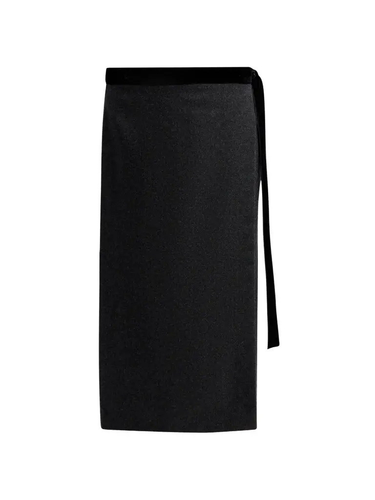 Women's Wool Midi Skirt Women's Wool Midi Skirt