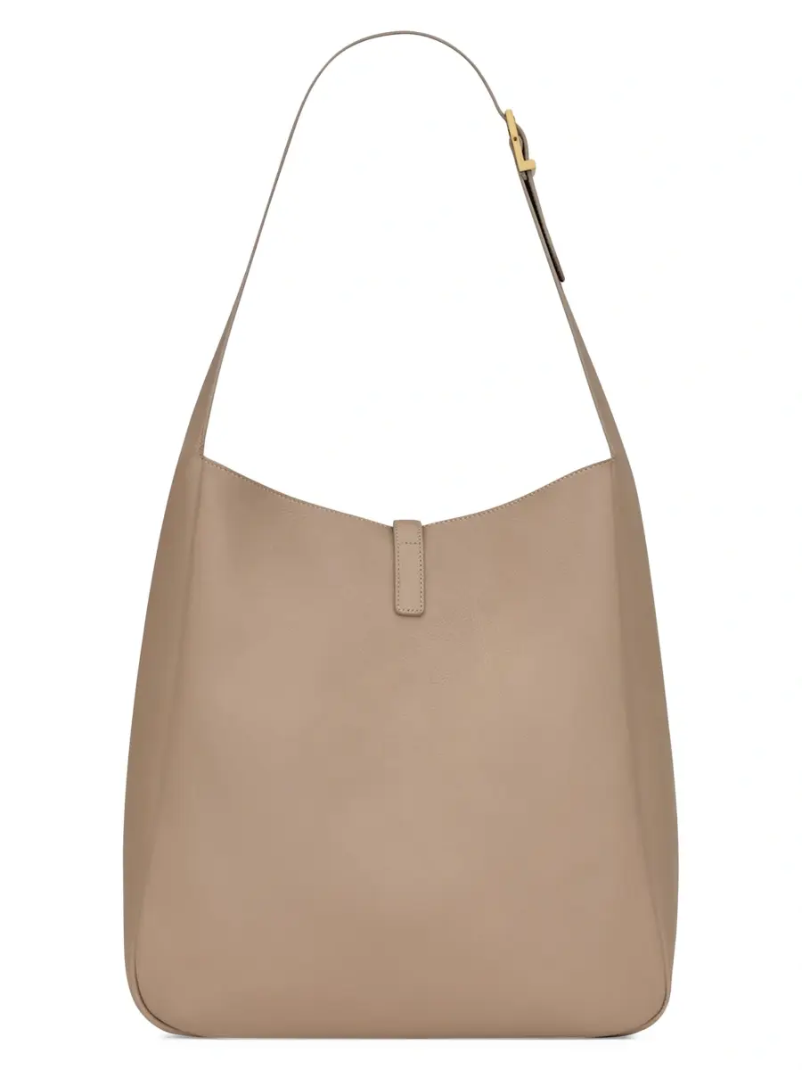 Saint Laurent Women's Le 5 à 7 Supple Large Shoulder Bag in Smooth Leather - Dusty Grey | Thumbnail 5 Saint Laurent Women's Le 5 à 7 Supple Large Shoulder Bag in Smooth Leather - Dusty Grey | Thumbnail 5