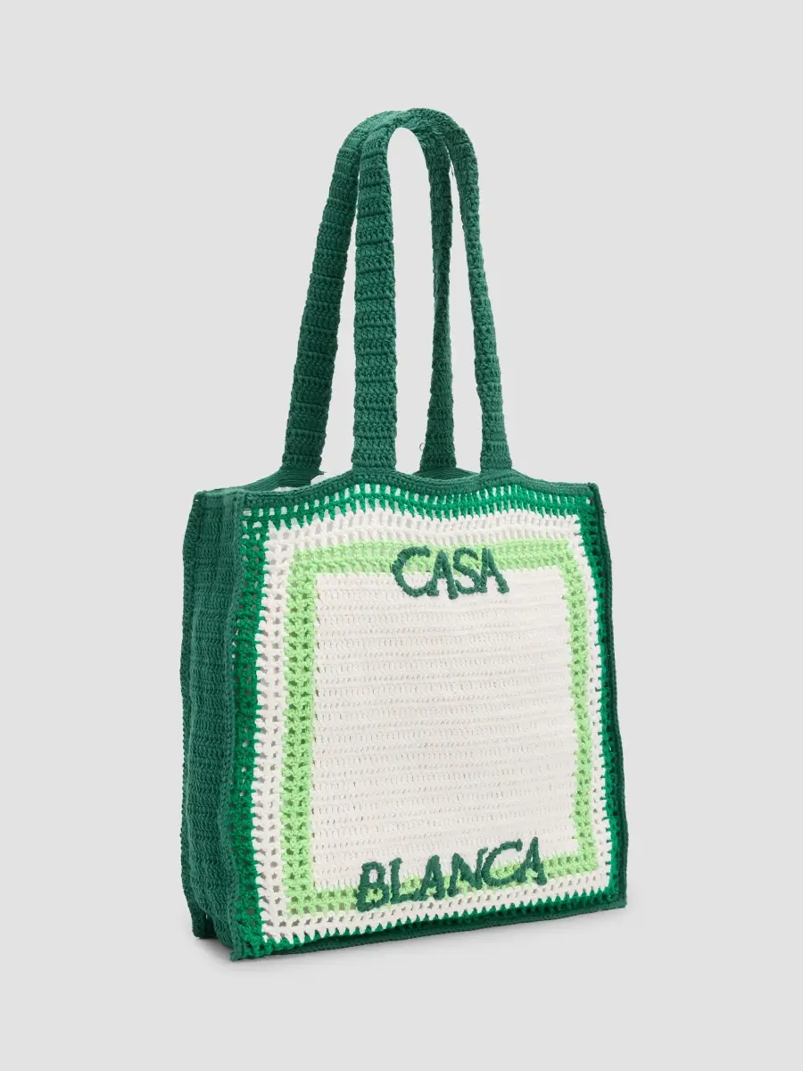 Casablanca Women's Crochet Cotton Tote | Thumbnail 3 Casablanca Women's Crochet Cotton Tote | Thumbnail 3