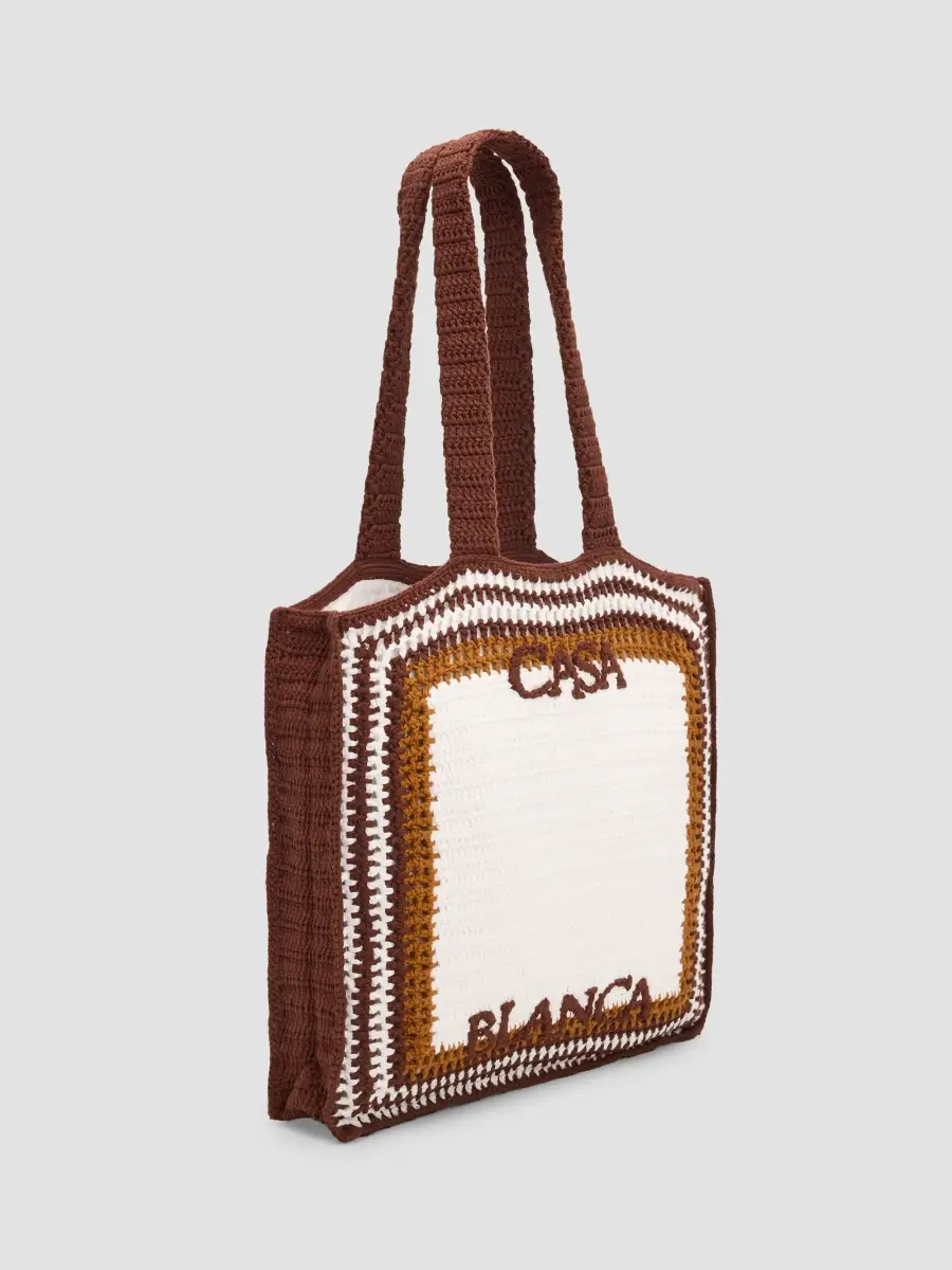 Casablanca Women's Crochet Cotton Tote | Thumbnail 3 Casablanca Women's Crochet Cotton Tote | Thumbnail 3