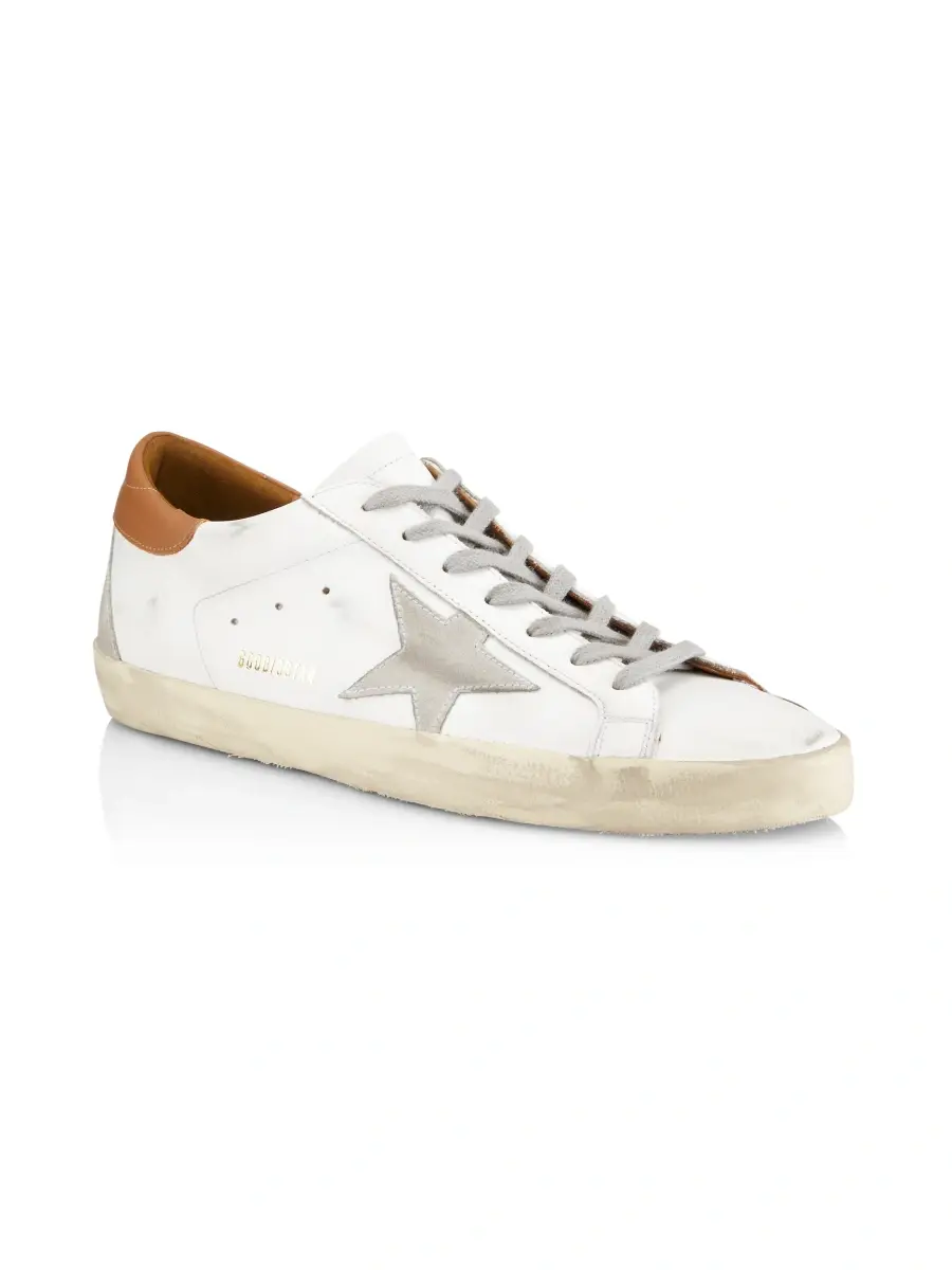 Golden Goose Men's Super-Star Leather & Suede Sneakers | Thumbnail 2 Golden Goose Men's Super-Star Leather & Suede Sneakers | Thumbnail 2