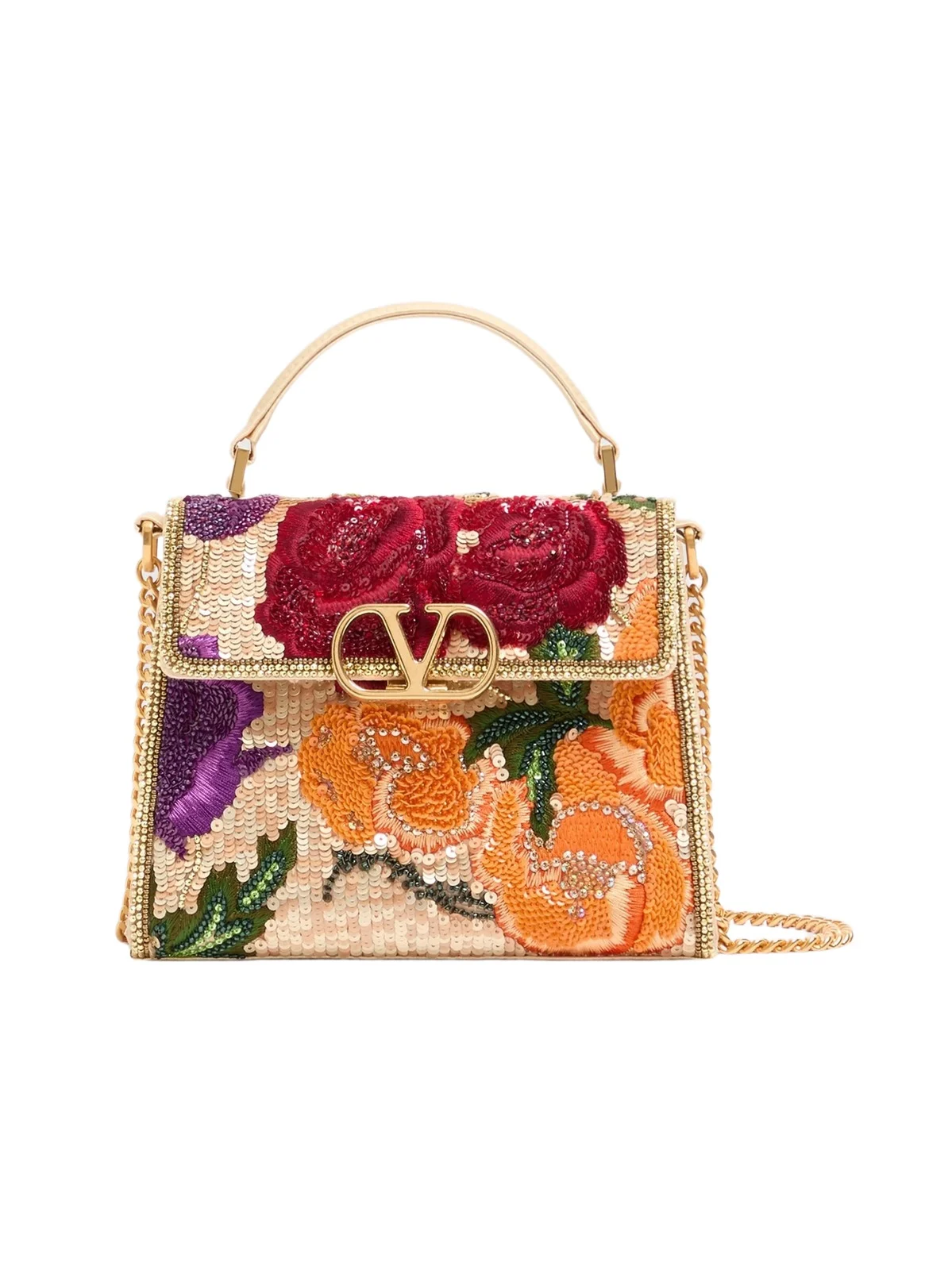 Valentino Women's VSling Mini Embroidered Top Handle Bag