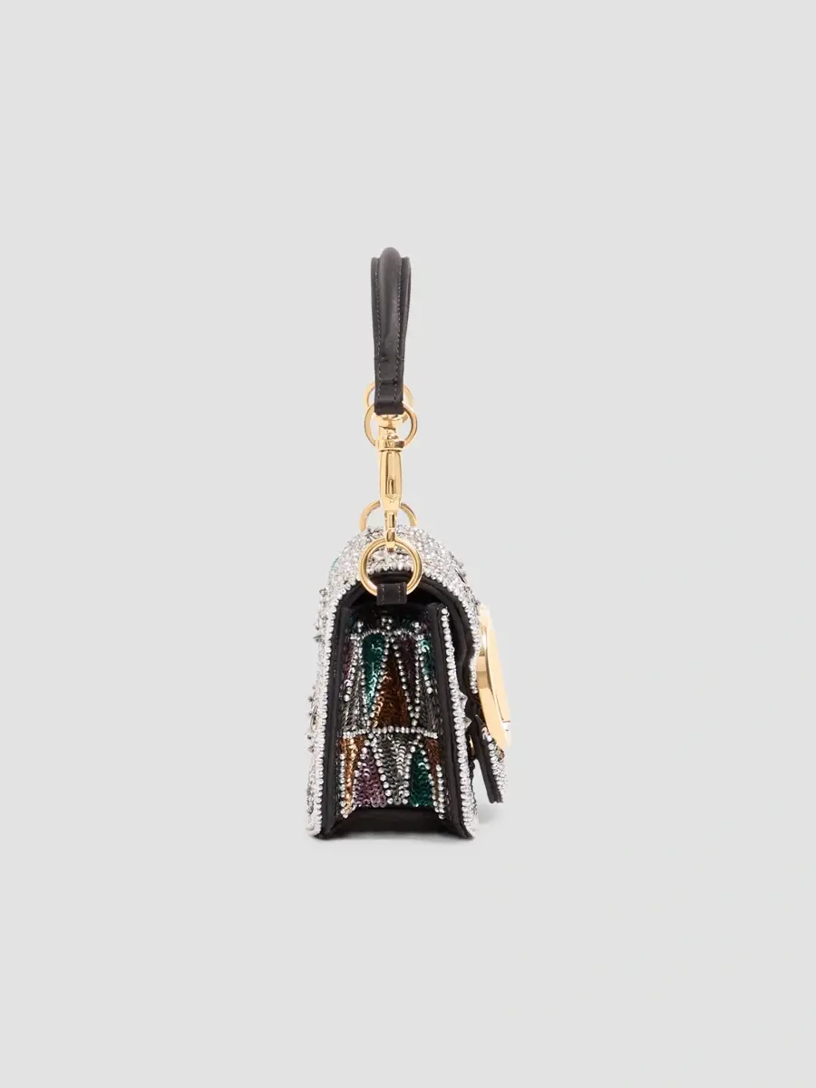 Valentino Women's Locò Small Embroidered Shoulder Bag | Thumbnail 2 Valentino Women's Locò Small Embroidered Shoulder Bag | Thumbnail 2