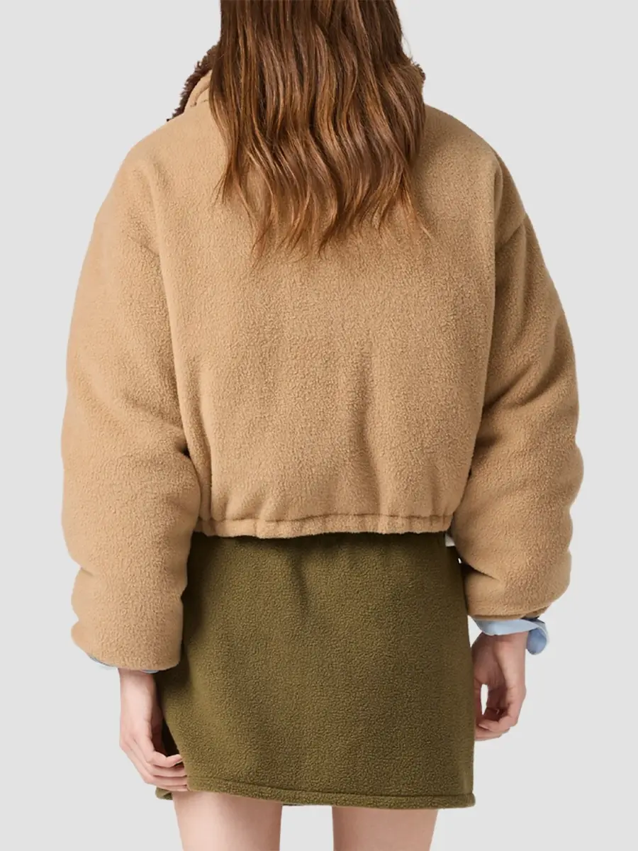 Miu Miu Women's Fleece Down Jacket | Thumbnail 5 Miu Miu Women's Fleece Down Jacket | Thumbnail 5
