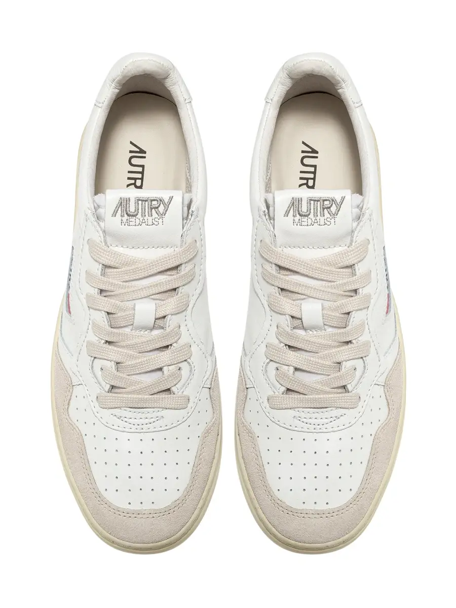 Autry Women's Medalist Leather & Suede Low-Top Sneakers | Thumbnail 4 Autry Women's Medalist Leather & Suede Low-Top Sneakers | Thumbnail 4