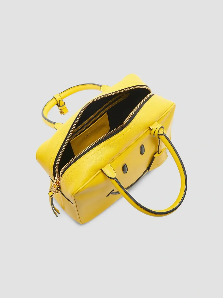 MOSCHINO Women's Smile Leather Top Handle Bag | Thumbnail 4