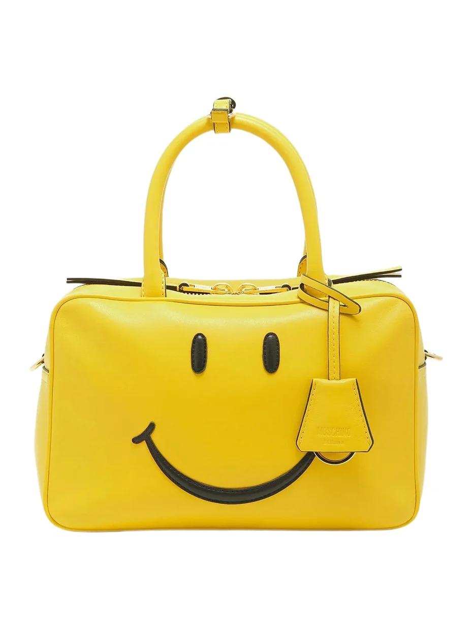 MOSCHINO Women's Smile Leather Top Handle Bag