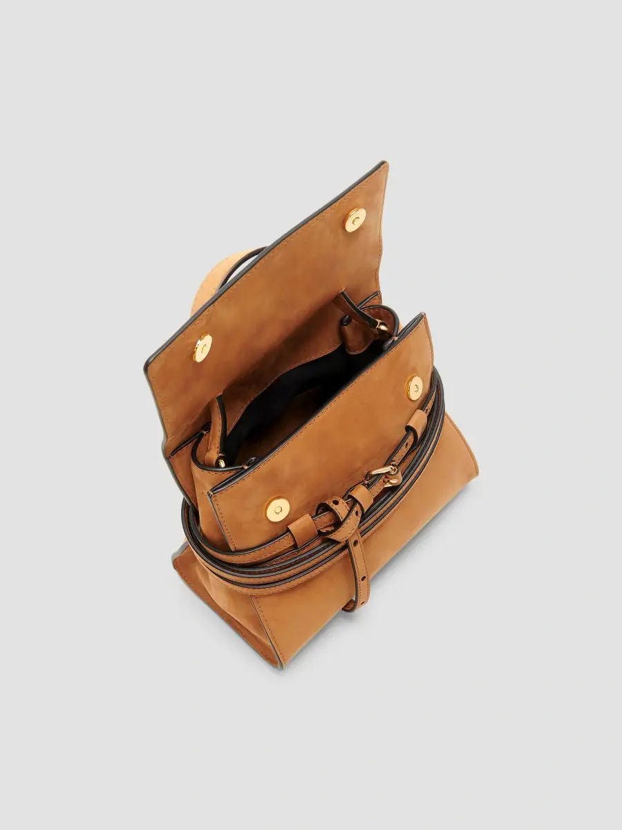 MOSCHINO Women's Tie Me Suede Top Handle Bag | Thumbnail 4 MOSCHINO Women's Tie Me Suede Top Handle Bag | Thumbnail 4