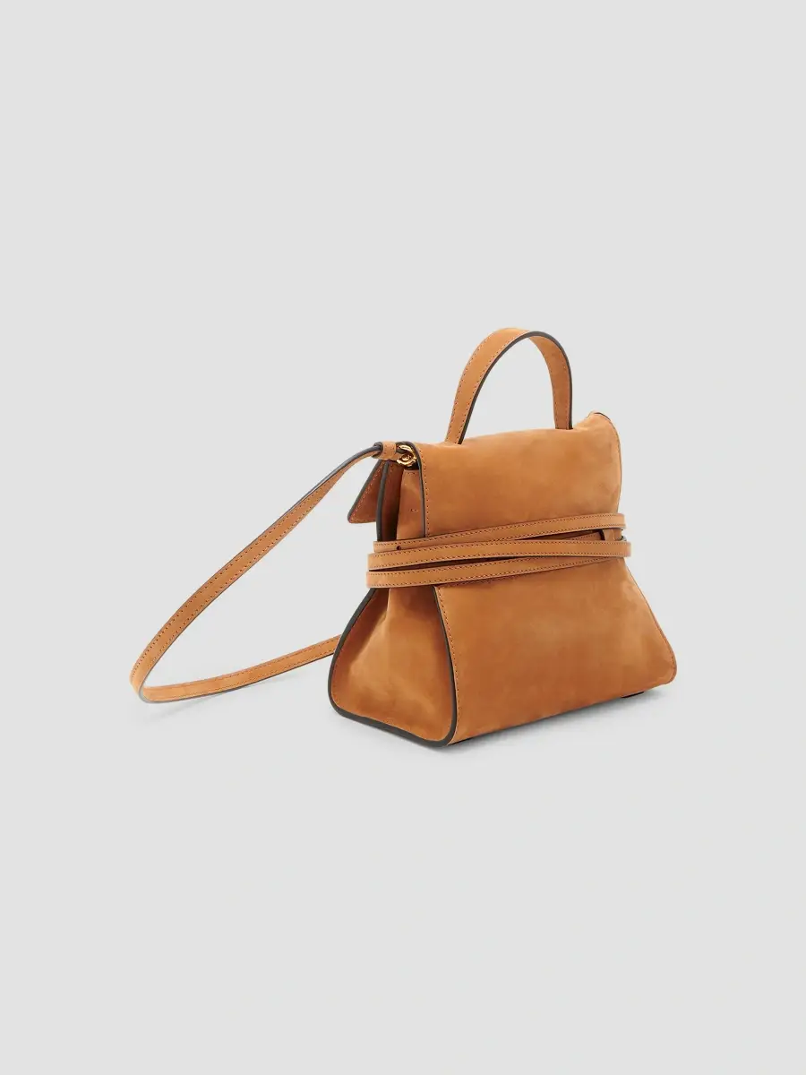 MOSCHINO Women's Tie Me Suede Top Handle Bag | Thumbnail 6 MOSCHINO Women's Tie Me Suede Top Handle Bag | Thumbnail 6