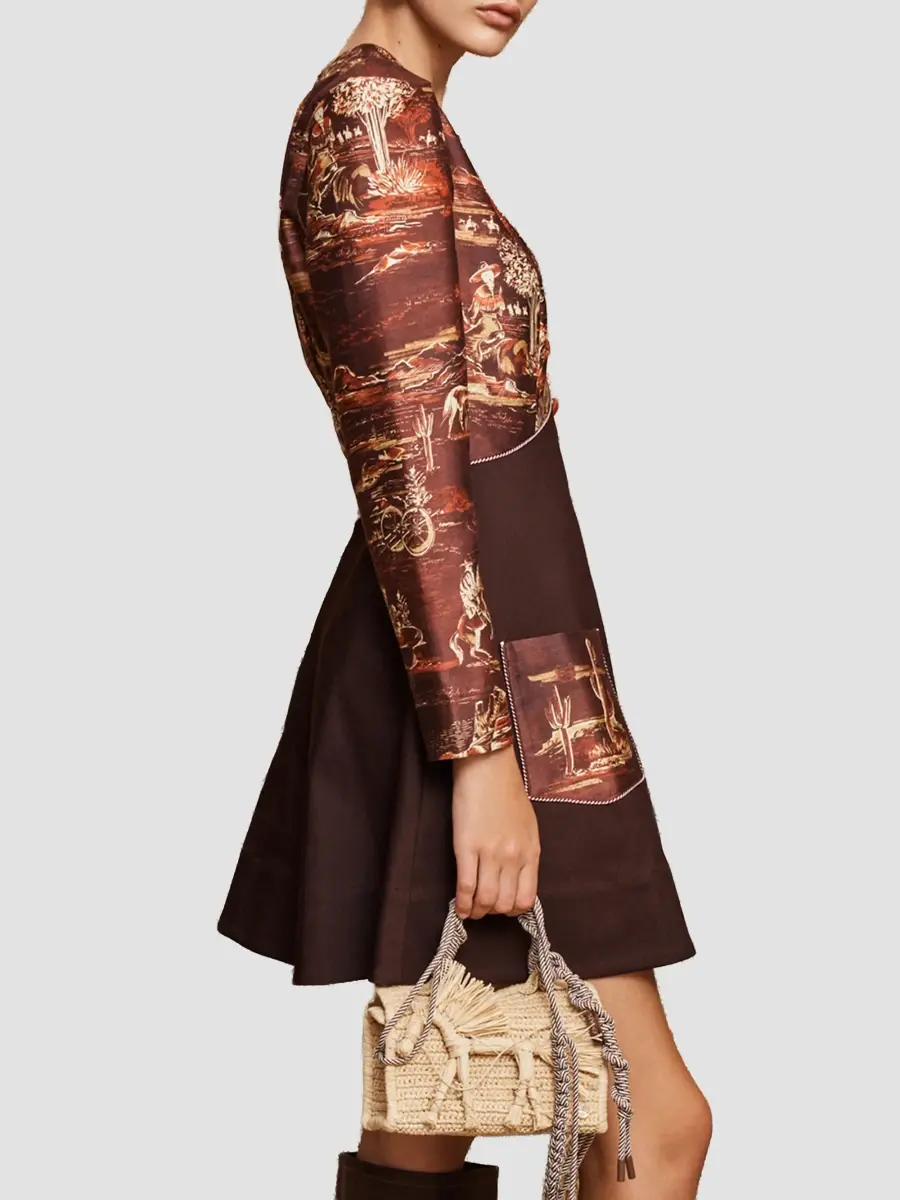 ALÉMAIS Women's Ezra Printed Linen-Blend Mini Dress | Thumbnail 6 ALÉMAIS Women's Ezra Printed Linen-Blend Mini Dress | Thumbnail 6