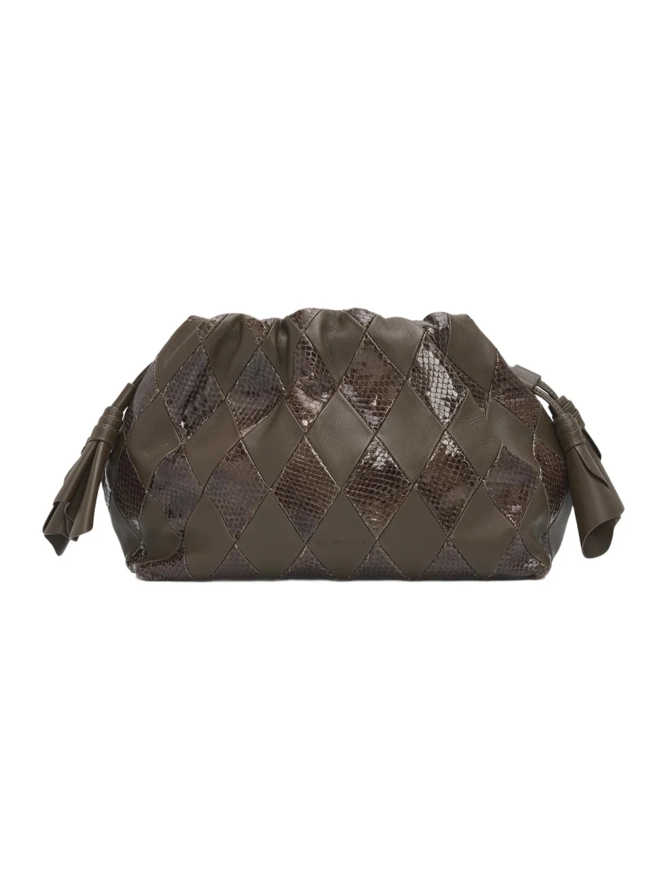 Women's Cloud 91 Medium Snakeskin-Embossed Clutch Women's Cloud 91 Medium Snakeskin-Embossed Clutch
