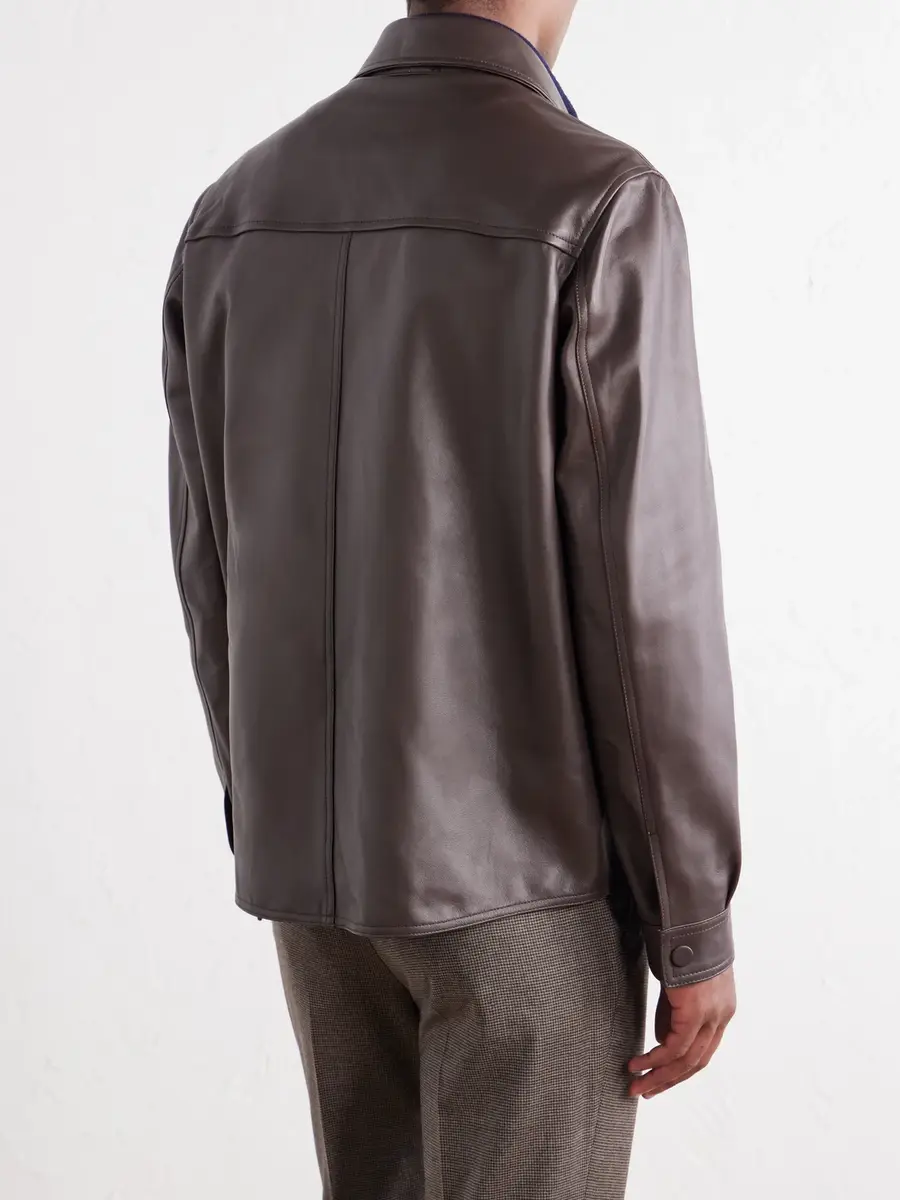 Slowear Montedoro Leather Jacket - Men | Thumbnail 4
