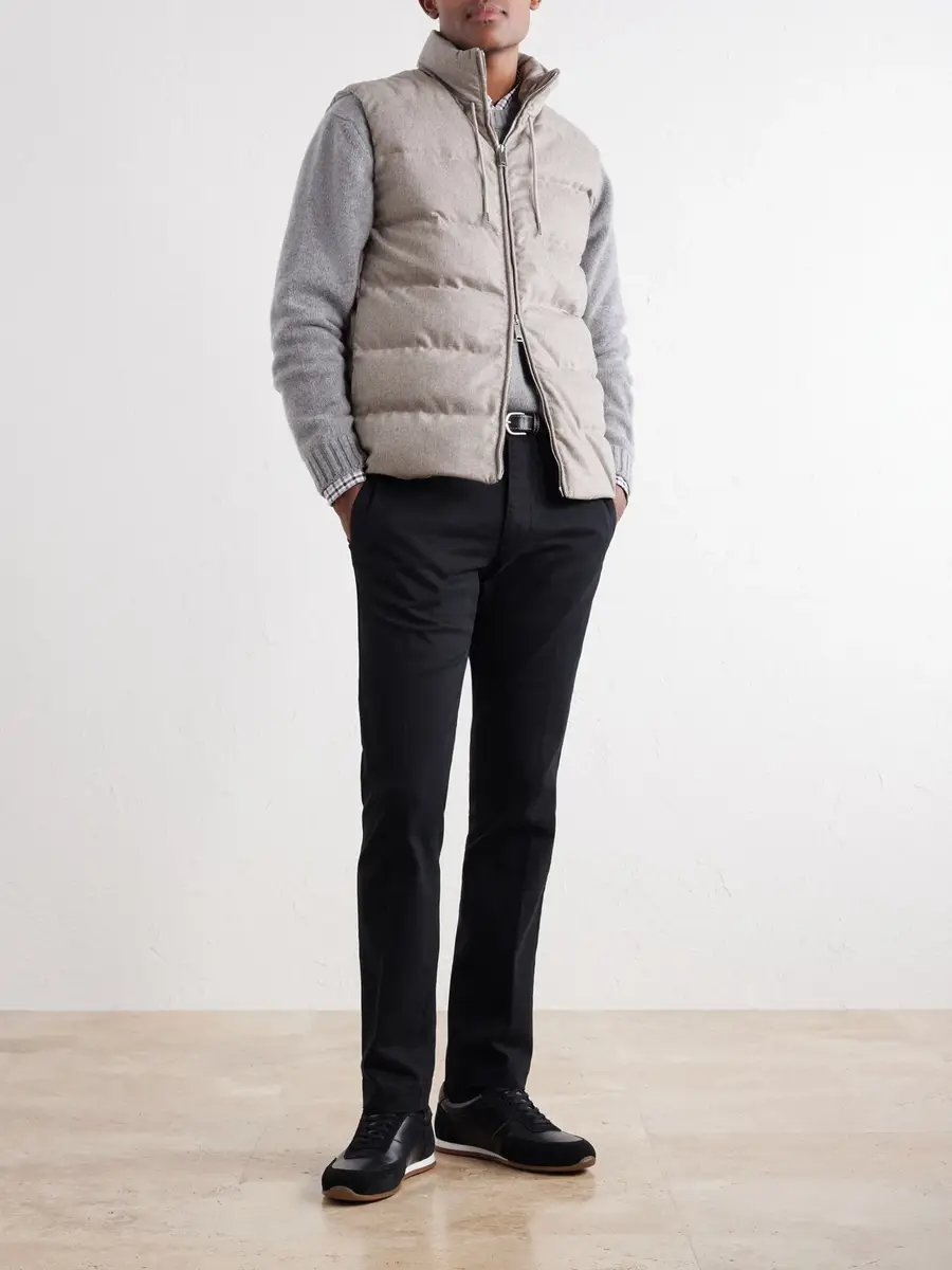 Slowear Montedoro Quilted Wool-Blend Down Gilet - Men | Thumbnail 2 Slowear Montedoro Quilted Wool-Blend Down Gilet - Men | Thumbnail 2
