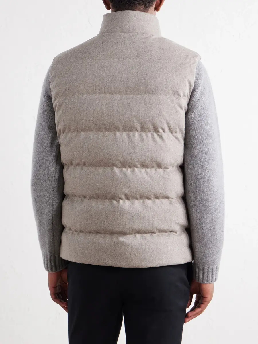 Slowear Montedoro Quilted Wool-Blend Down Gilet - Men | Thumbnail 4 Slowear Montedoro Quilted Wool-Blend Down Gilet - Men | Thumbnail 4