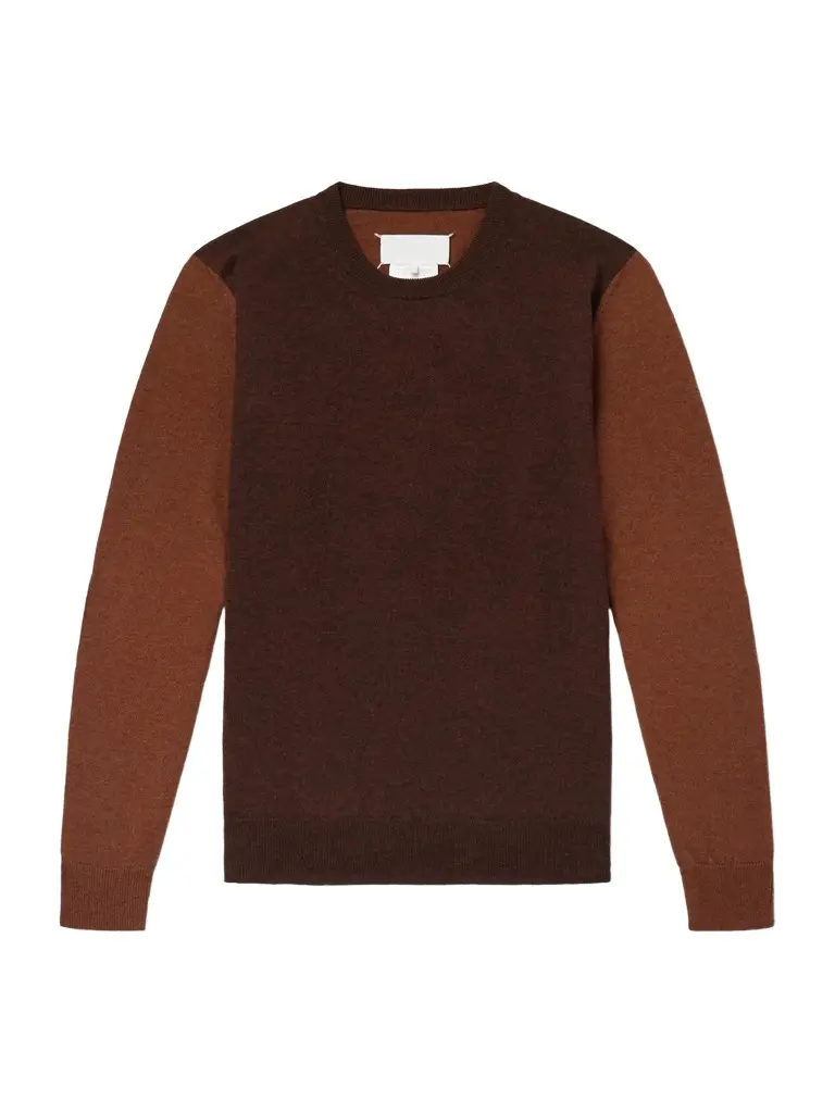 Maison Margiela Colour-Block Wool Sweater - Men