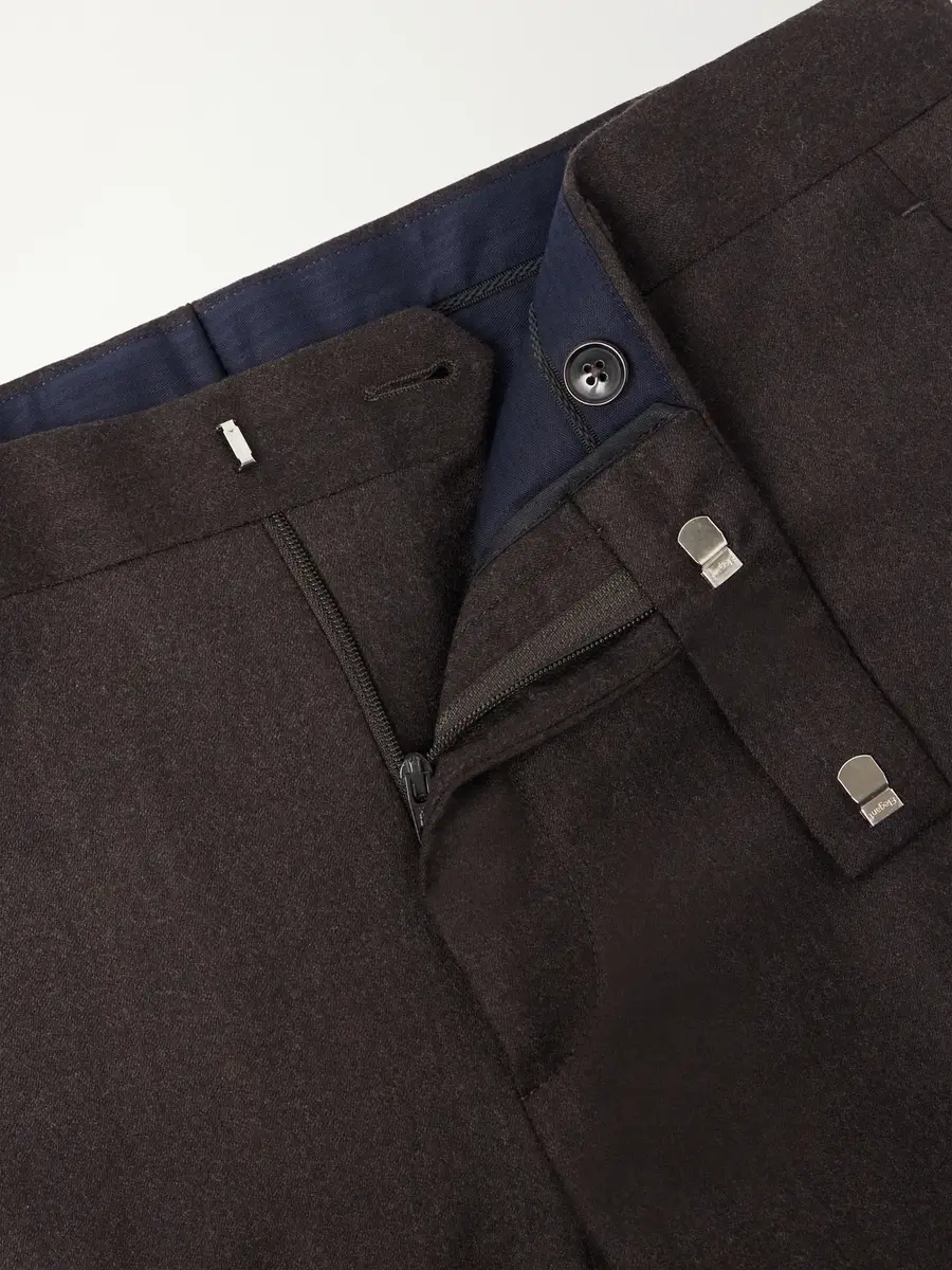 Paul Smith Straight-Leg Wool and Cashmere-Blend Flannel Trousers - Men | Thumbnail 6 Paul Smith Straight-Leg Wool and Cashmere-Blend Flannel Trousers - Men | Thumbnail 6
