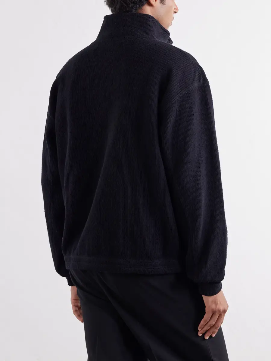 mfpen Covet Ribbed Cotton-Jersey Zip-Up Sweatshirt - Men | Thumbnail 4 mfpen Covet Ribbed Cotton-Jersey Zip-Up Sweatshirt - Men | Thumbnail 4