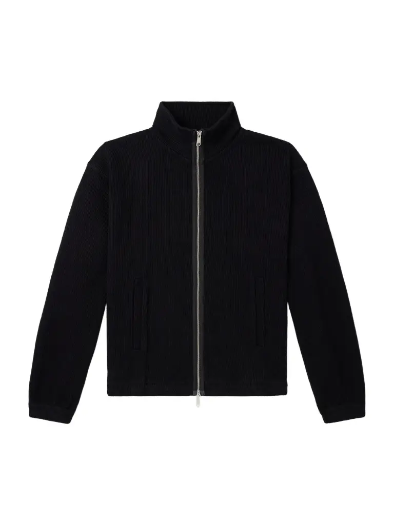 mfpen Covet Ribbed Cotton-Jersey Zip-Up Sweatshirt - Men
