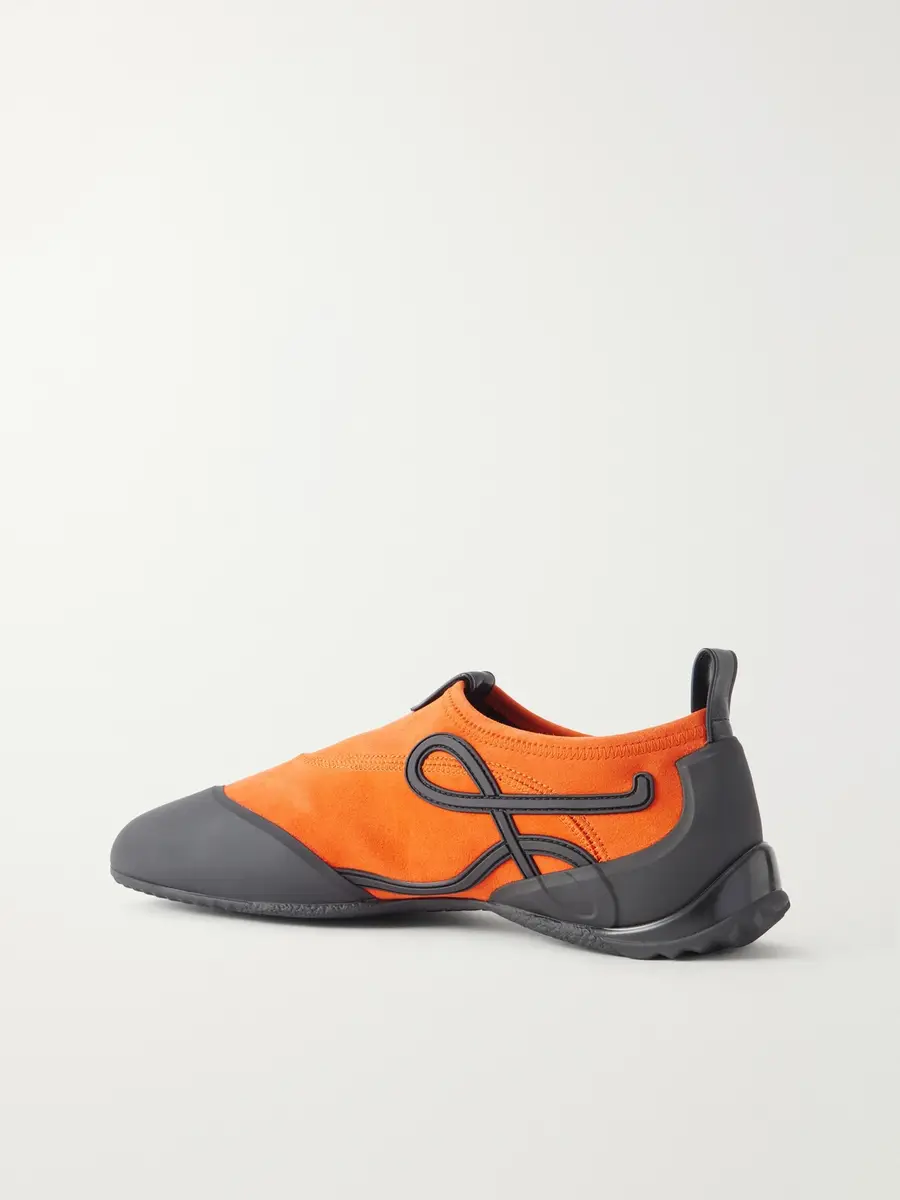 Loewe Grip Aqua Rubber-Trimmed Stretch Suede Sneakers - Men | Thumbnail 4 Loewe Grip Aqua Rubber-Trimmed Stretch Suede Sneakers - Men | Thumbnail 4