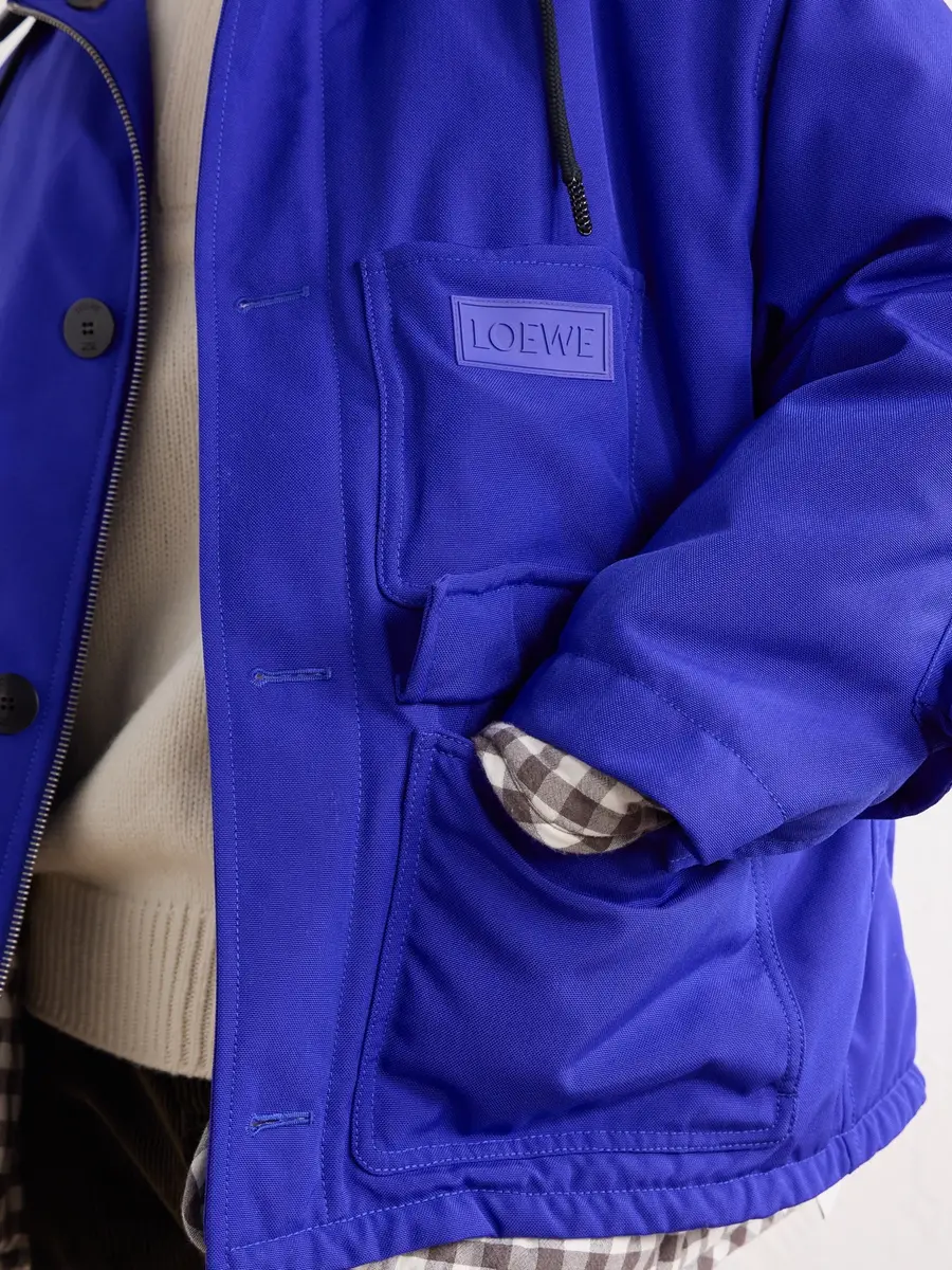 Loewe Leather-Trimmed CORDURA® Padded Jacket - Men | Thumbnail 5