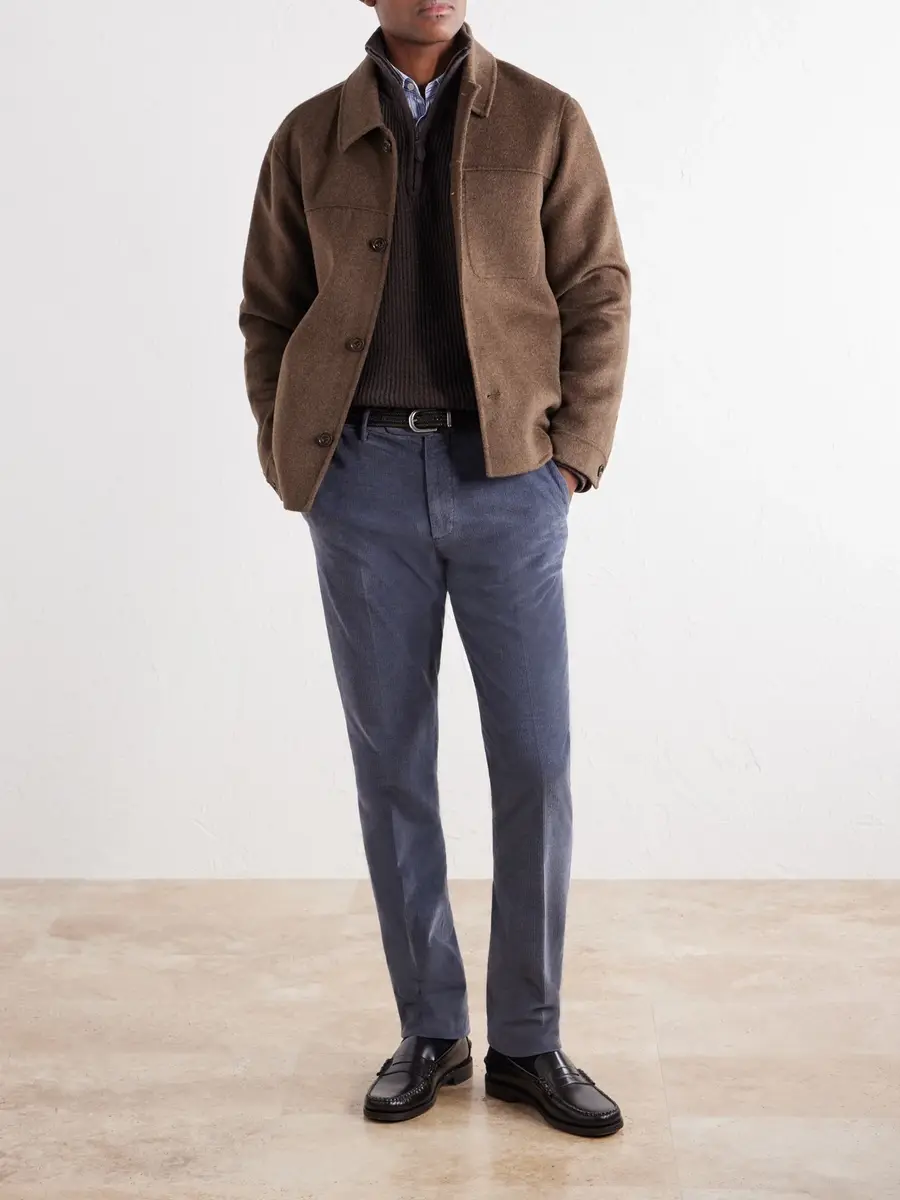 Slowear Incotex Tapered Cotton-Blend Corduroy Trousers - Men | Thumbnail 2 Slowear Incotex Tapered Cotton-Blend Corduroy Trousers - Men | Thumbnail 2