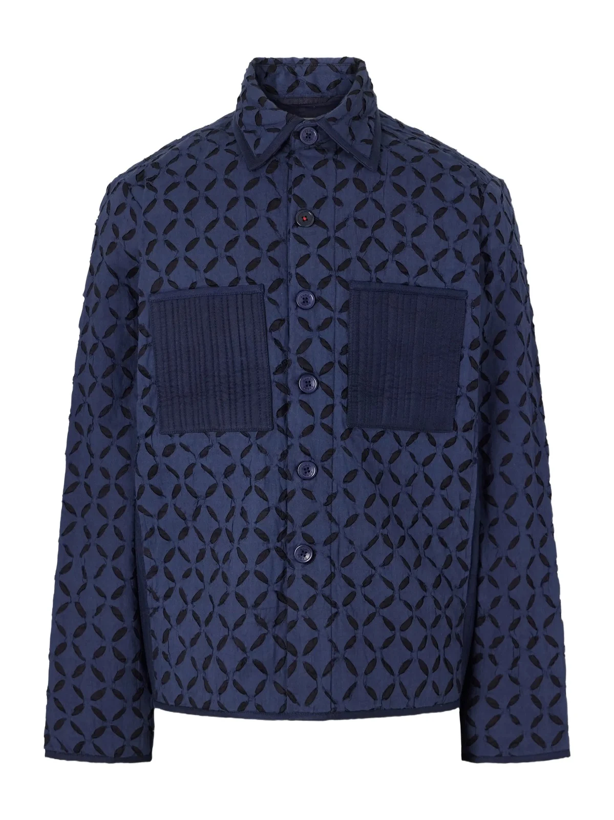 Kardo Wynton Cut-Out Padded Textured-Cotton Blouson Jacket - Men