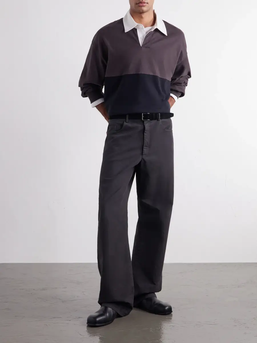 AGOLDE Colour-Block Cotton-Jersey Polo Shirt - Men | Thumbnail 2 AGOLDE Colour-Block Cotton-Jersey Polo Shirt - Men | Thumbnail 2