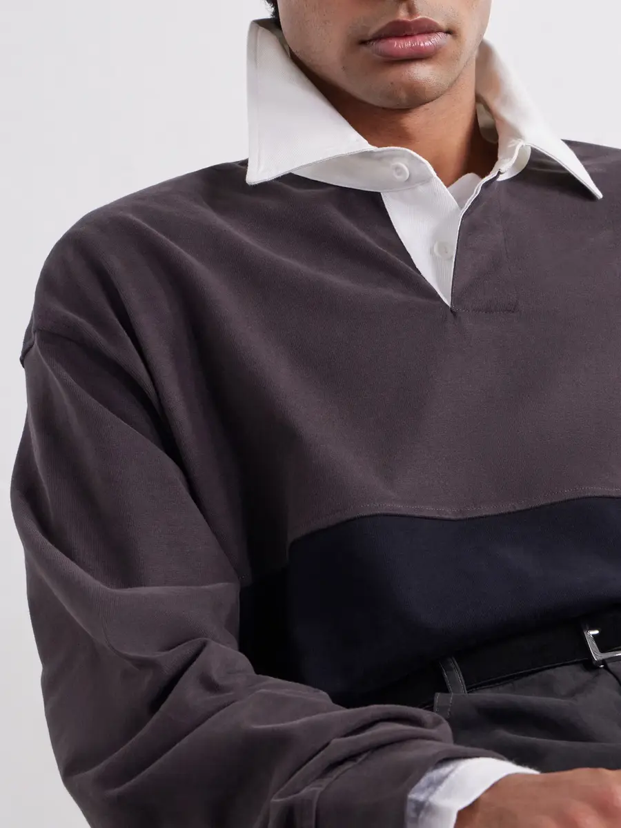 AGOLDE Colour-Block Cotton-Jersey Polo Shirt - Men | Thumbnail 5 AGOLDE Colour-Block Cotton-Jersey Polo Shirt - Men | Thumbnail 5
