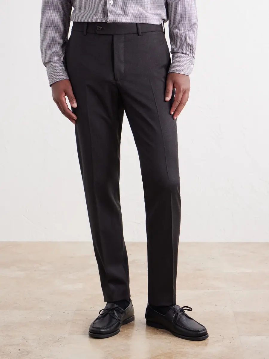 Slowear Incotex Tapered Wool-Blend Flannel Trousers - Men | Thumbnail 3