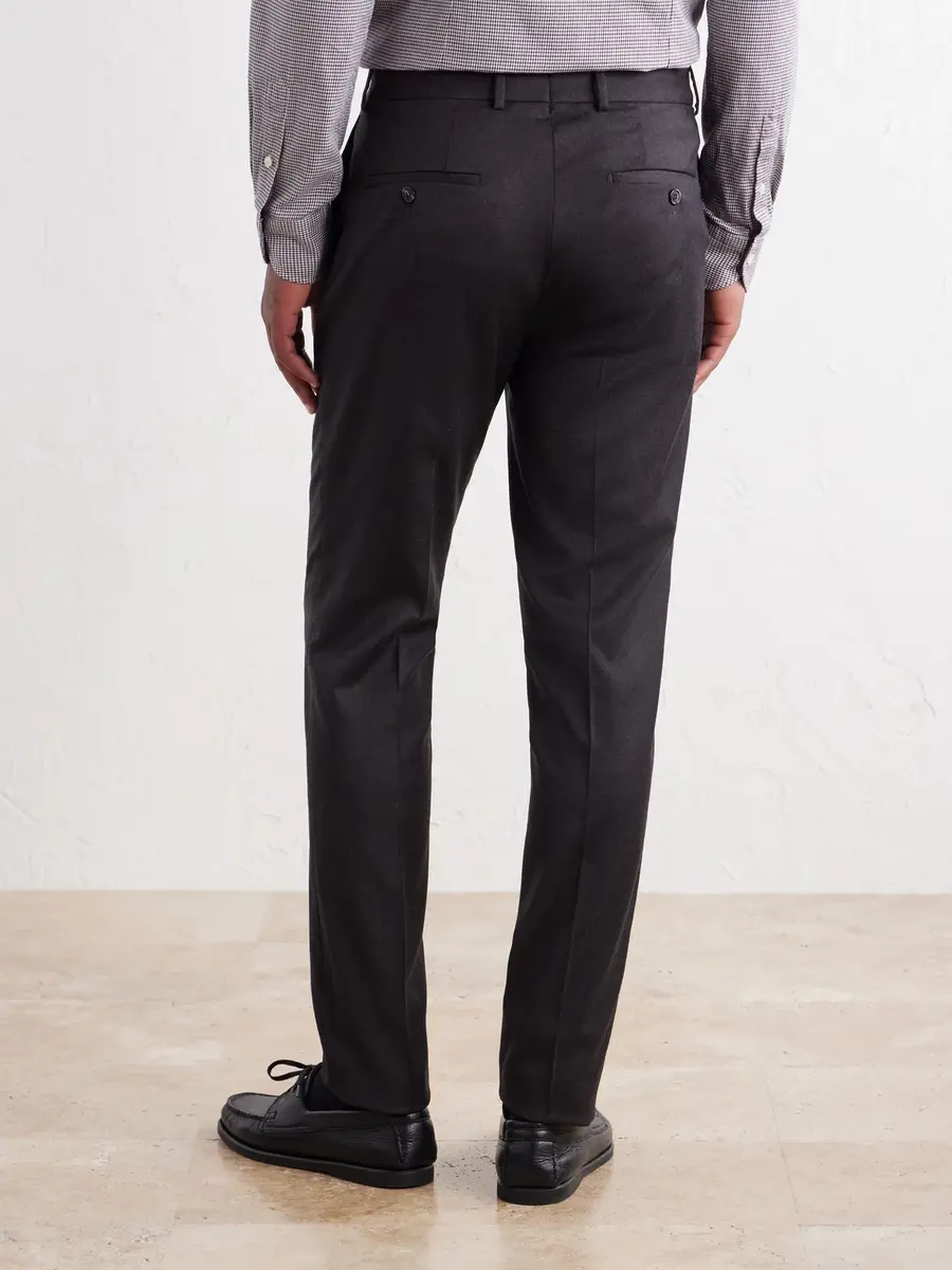 Slowear Incotex Tapered Wool-Blend Flannel Trousers - Men | Thumbnail 4