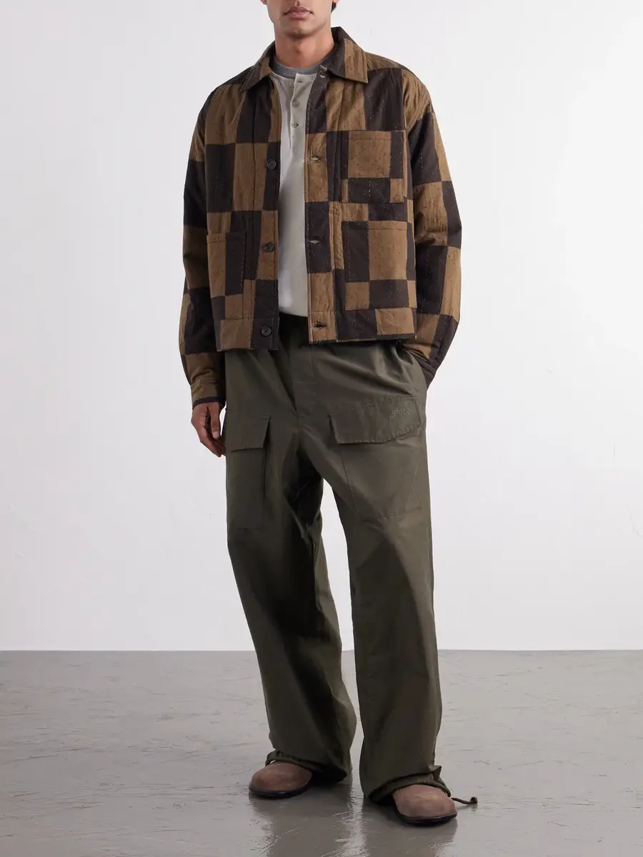 Kardo Bodhi Embroidered Checked Cotton Blouson Jacket - Men | Thumbnail 2 Kardo Bodhi Embroidered Checked Cotton Blouson Jacket - Men | Thumbnail 2