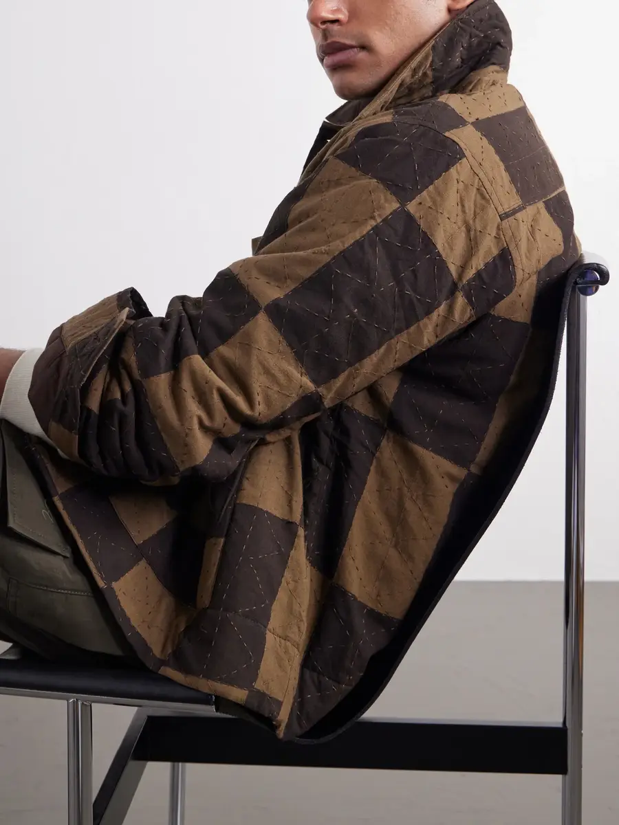 Kardo Bodhi Embroidered Checked Cotton Blouson Jacket - Men | Thumbnail 5 Kardo Bodhi Embroidered Checked Cotton Blouson Jacket - Men | Thumbnail 5