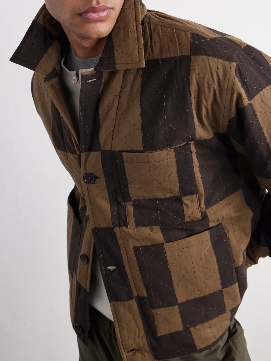 Kardo Bodhi Embroidered Checked Cotton Blouson Jacket - Men | Thumbnail 6 Kardo Bodhi Embroidered Checked Cotton Blouson Jacket - Men | Thumbnail 6