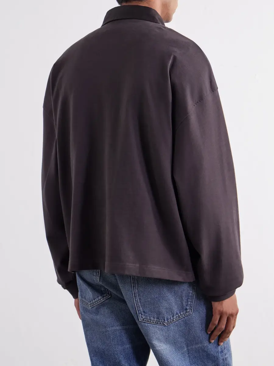 AGOLDE Darius Cotton-Jersey Half-Zip Polo Shirt - Men | Thumbnail 4 AGOLDE Darius Cotton-Jersey Half-Zip Polo Shirt - Men | Thumbnail 4